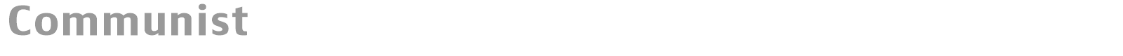 Communist font preview